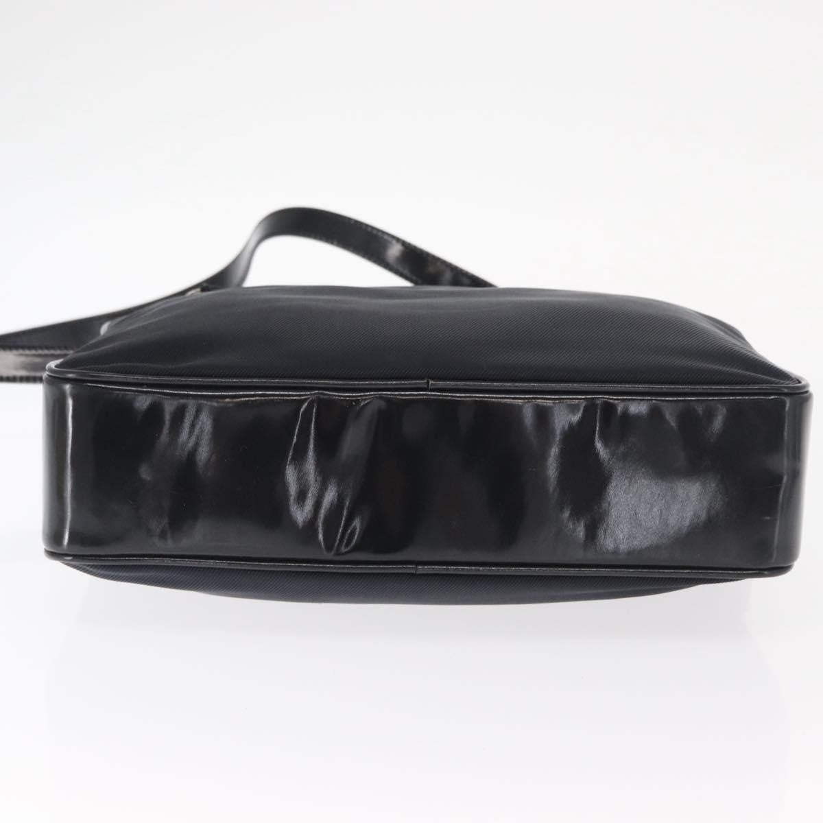 Gucci Vintage Bamboo Handle Bag Nylon, BLACK, NYLON, Handbag