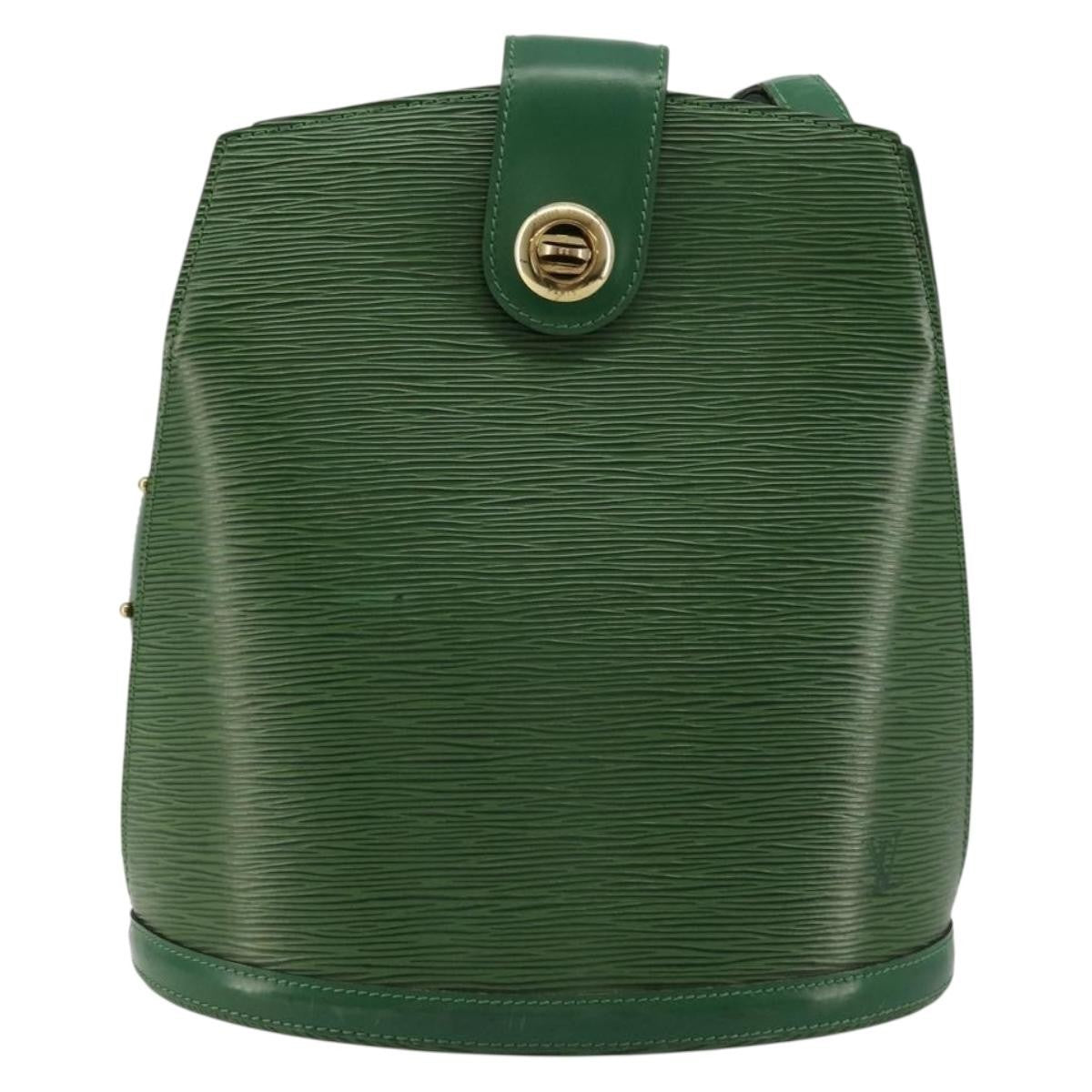 Louis Vuitton Cluny Shoulder Bag Epi Leather, Green, Leather, Shoulder Bag