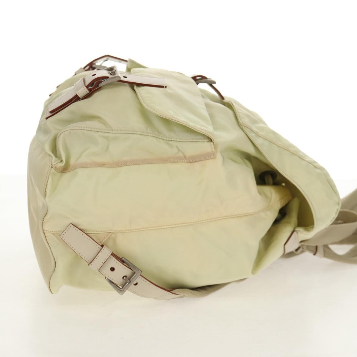 Prada Sac à dos Re-nylon nylon, BEIGE, NYLON, Backpack