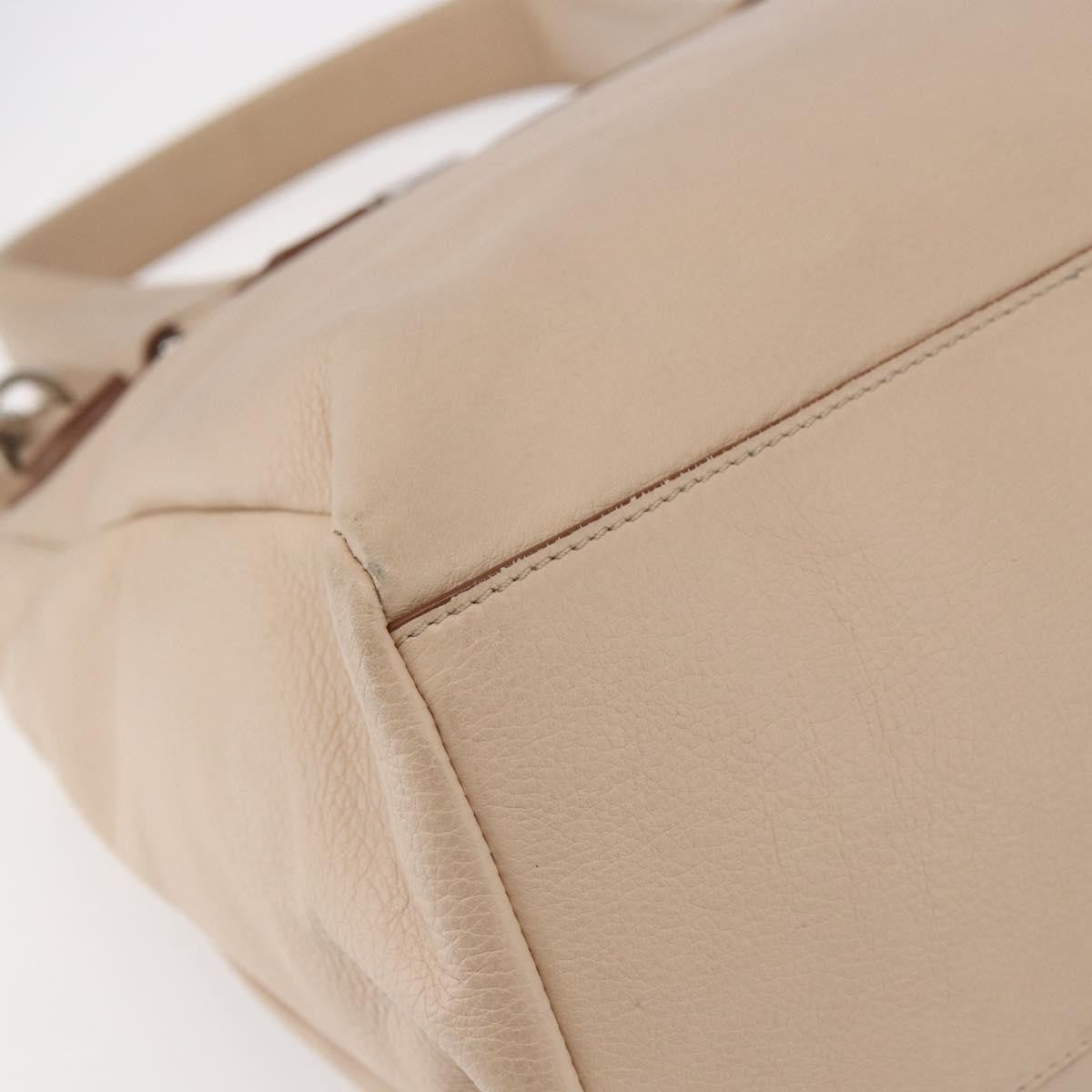 Givenchy Pandora Pure Satchel Leather, BEIGE, LEATHER, Handbag