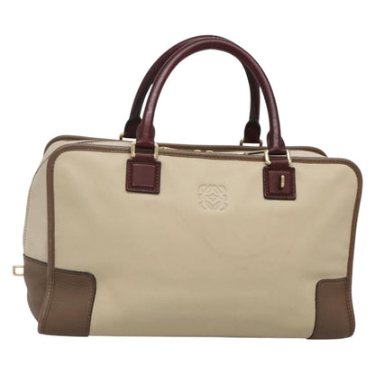 Loewe Amazona Bag Leather, BEIGE, LEATHER, Handbag