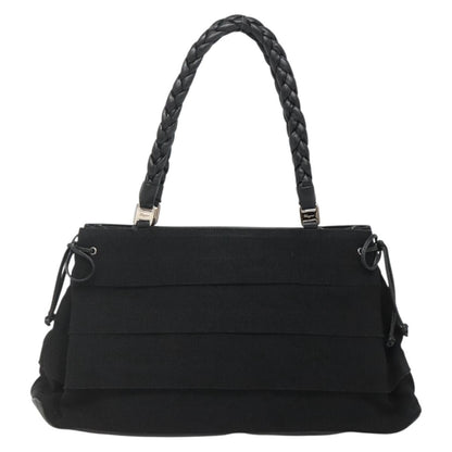 Salvatore Ferragamo Vala tote Canvas, BLACK, CANVAS, Tote bag