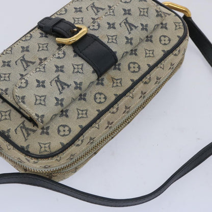 Louis Vuitton Juliette Crossbody Bag Mini Lin, BLUE, CANVAS, Shoulder bag