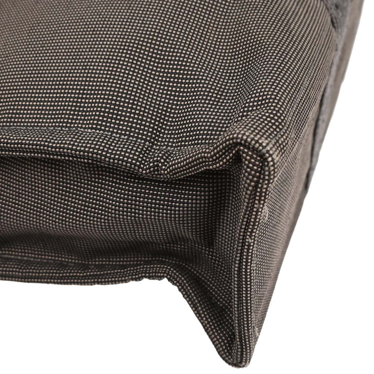 Hermes Fourre Tout Tote Canvas, GRAY, POLYAMIDE, Tote bag