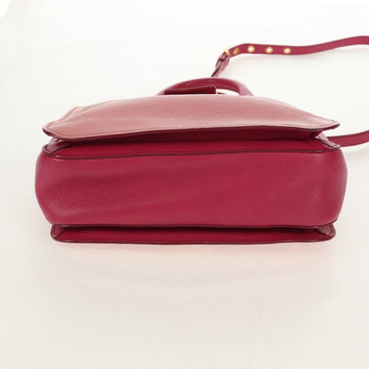 Miu Miu Madras Convertible Lock Tote Leather, PINK, LEATHER, Handbag