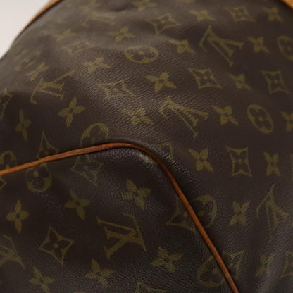 Louis Vuitton Keepall Bag Monogram Canvas, BROWN, CANVAS, Travel bag