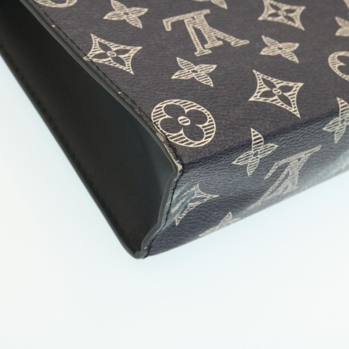 Louis Vuitton Pochette Voyage Limited Edition Chapman Savane Monogram Canvas, NAVY, CANVAS, Clutche & pouche