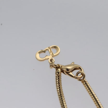 Christian Dior Logo Pendant Necklace Metal, GOLD, METAL, Necklace