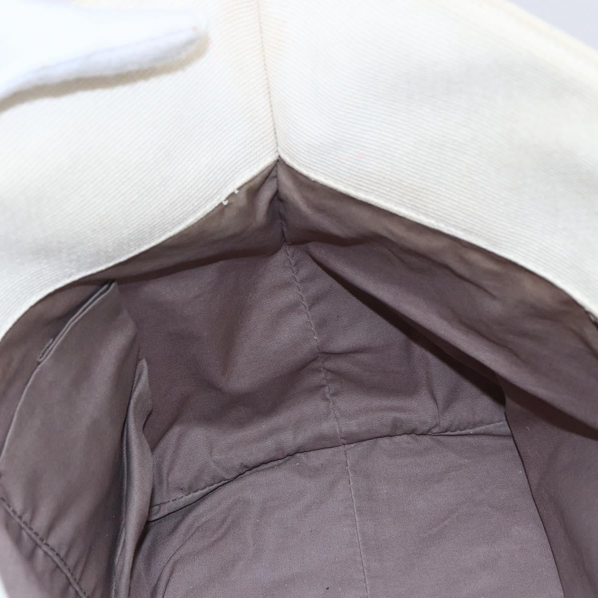 Bottega Veneta Braided Handle Open Tote Bag Canvas with Leather, YELLOW, CANVAS, Tote bag