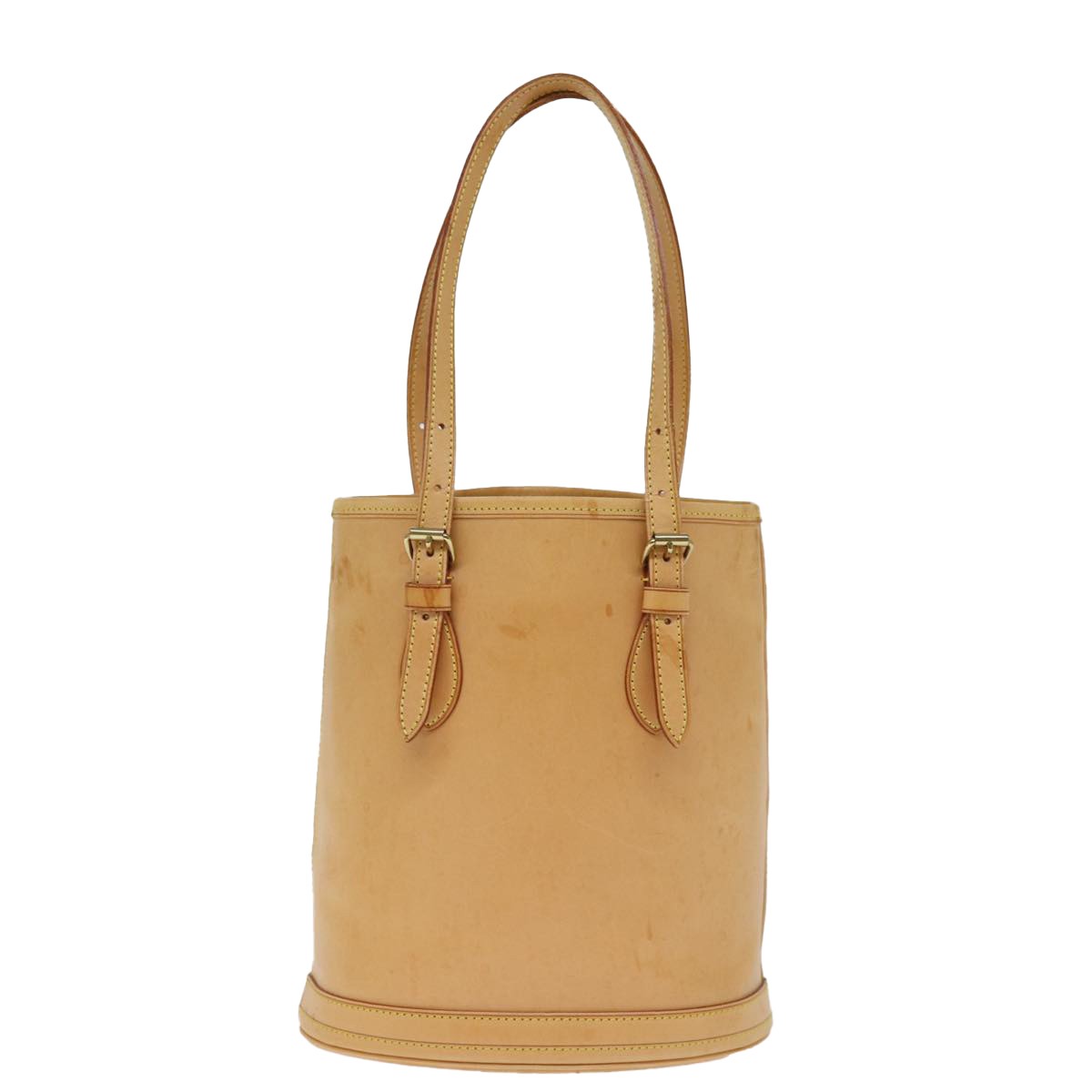 Louis Vuitton Bucket Bag Leather, BEIGE, LEATHER, Handbag