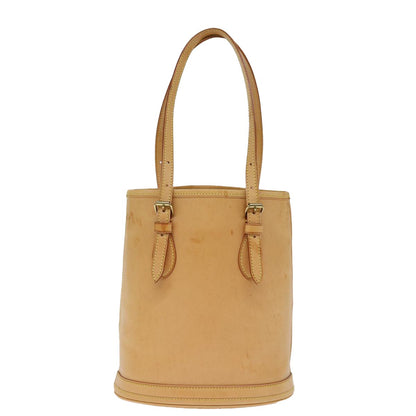 Louis Vuitton Bucket Bag Leather, BEIGE, LEATHER, Handbag