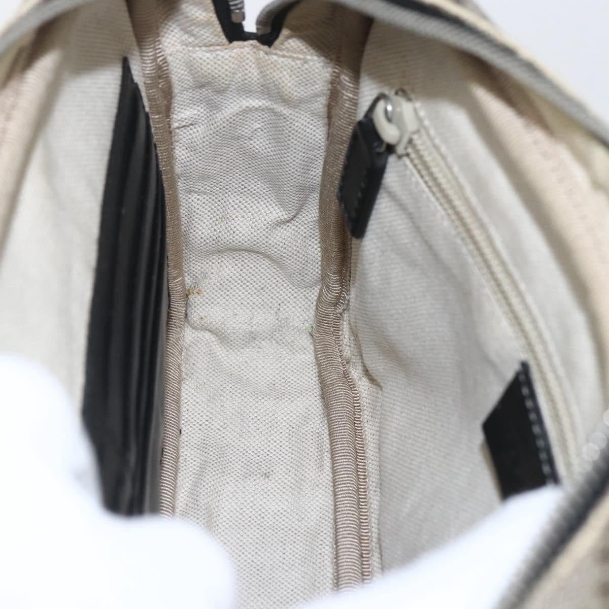 Gucci Wristlet Clutch Diamante Canvas, BEIGE, PVC, Clutche & pouche