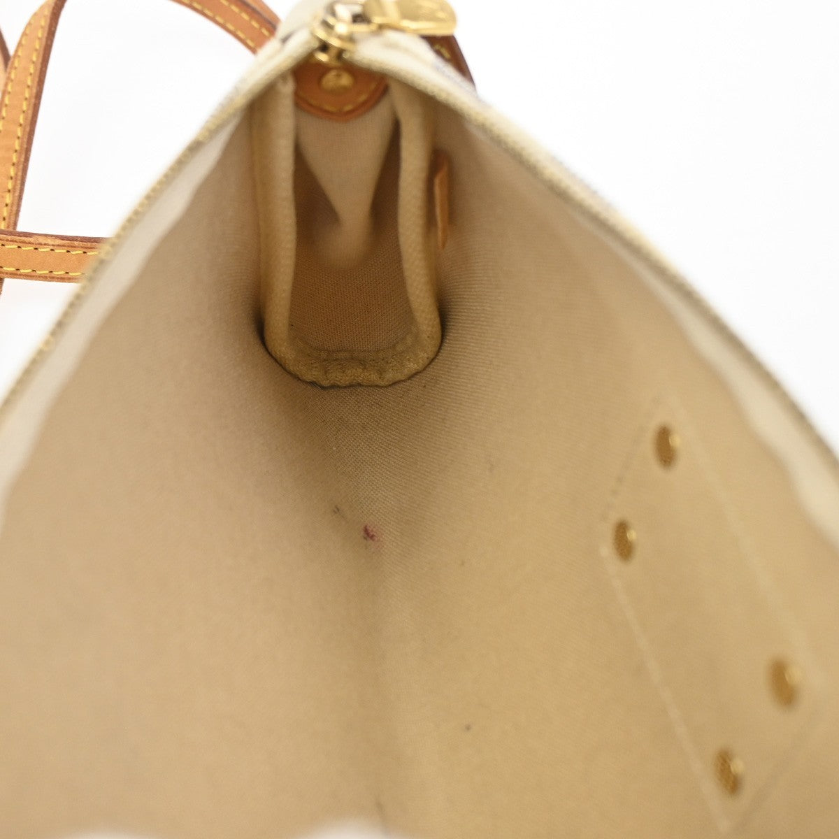 Louis Vuitton Eva Handbag Damier, WHITE, CANVAS, Shoulder bag