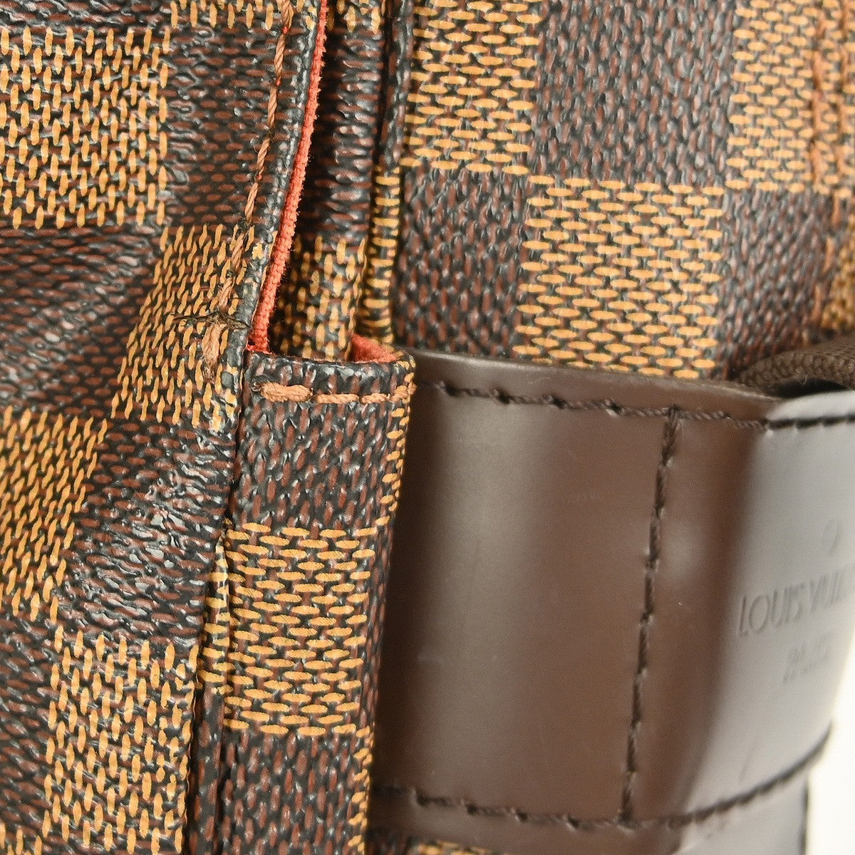 Louis Vuitton Naviglio Handbag Damier, BROWN, CANVAS, Shoulder bag