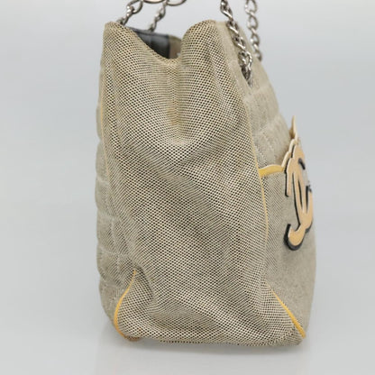 Chanel Camellia No.5 Tote Canvas, BEIGE, CANVAS, Tote bag