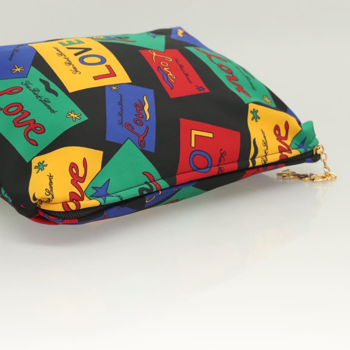 Saint Laurent Zipped Pouch Printed Python, MULTICOLOUR, NYLON, Clutche & pouche