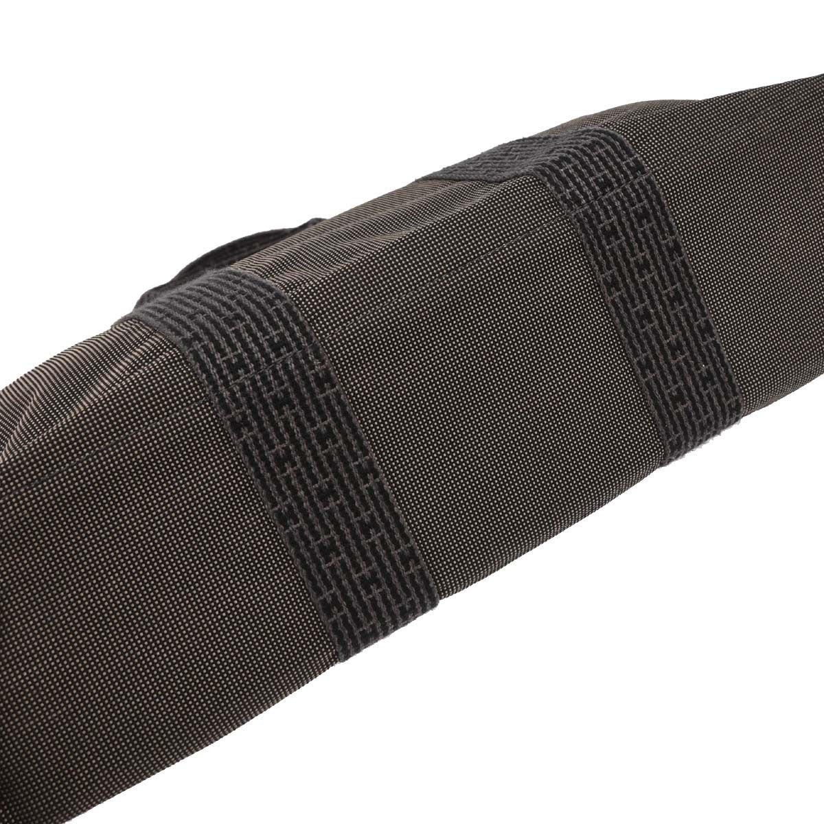 Hermes Fourre Tout Tote Canvas, GRAY, POLYAMIDE, Tote bag