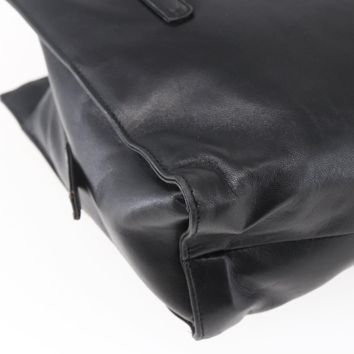 Prada Vintage Shoulder Bag Leather, BLACK, LEATHER, Shoulder bag