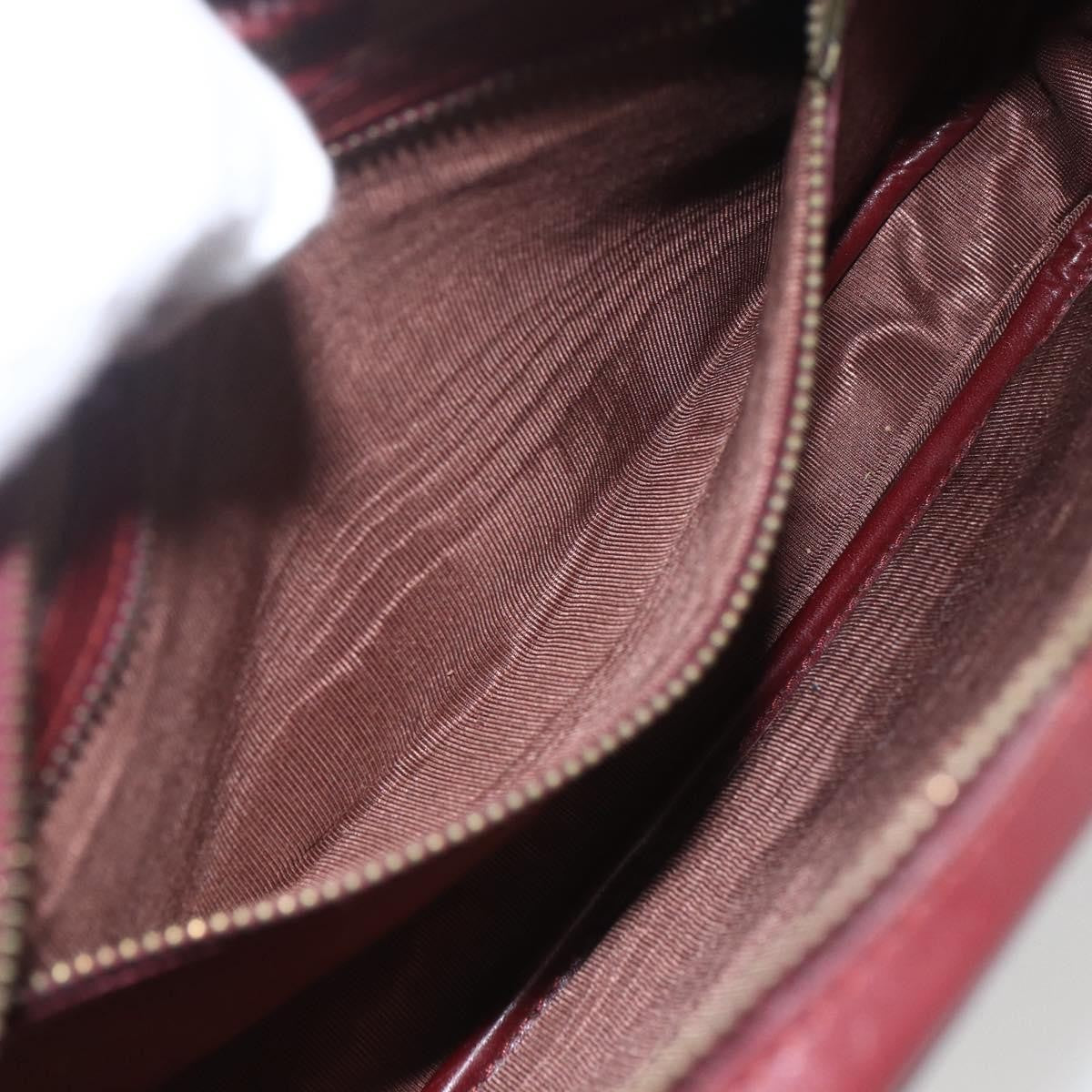 cartier Must de Cartier Shoulder Bag Leather, BURGUNDY, LEATHER, Shoulder bag