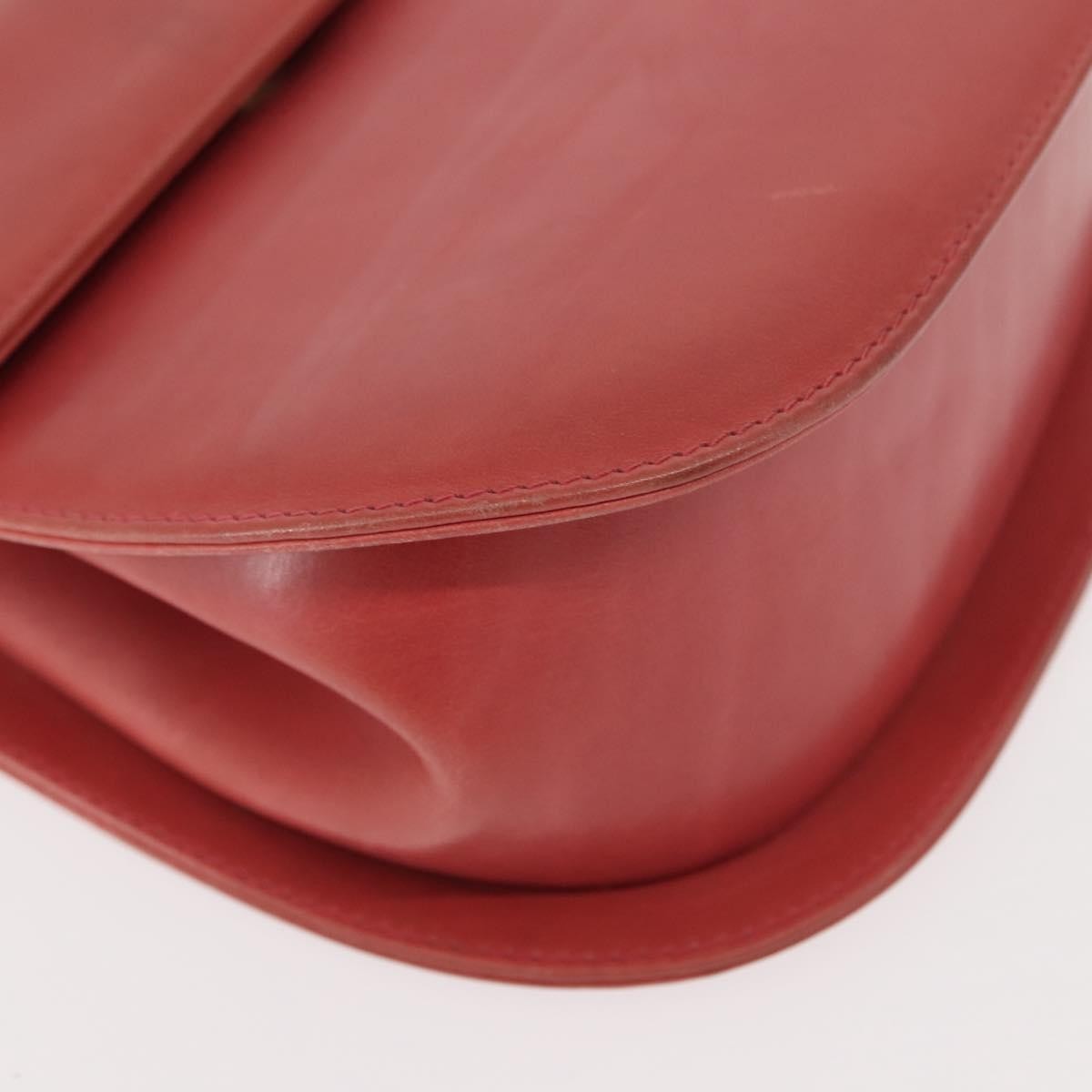 Salvatore Ferragamo Gancini Shoulder Bag Leather, PINK, LEATHER, Shoulder bag