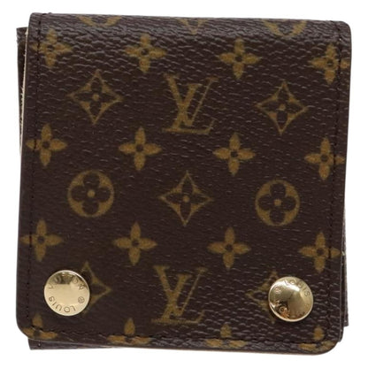 Louis Vuitton CASE JEWELRY BOX Canvas, BROWN, CANVAS, Wallets