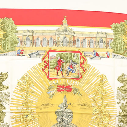 Hermes Carré 90 Silk multicolor, RED, SILK, Scarve & shawl