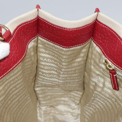 Prada Vintage Tote Canvas, BEIGE, CANVAS, Tote bag