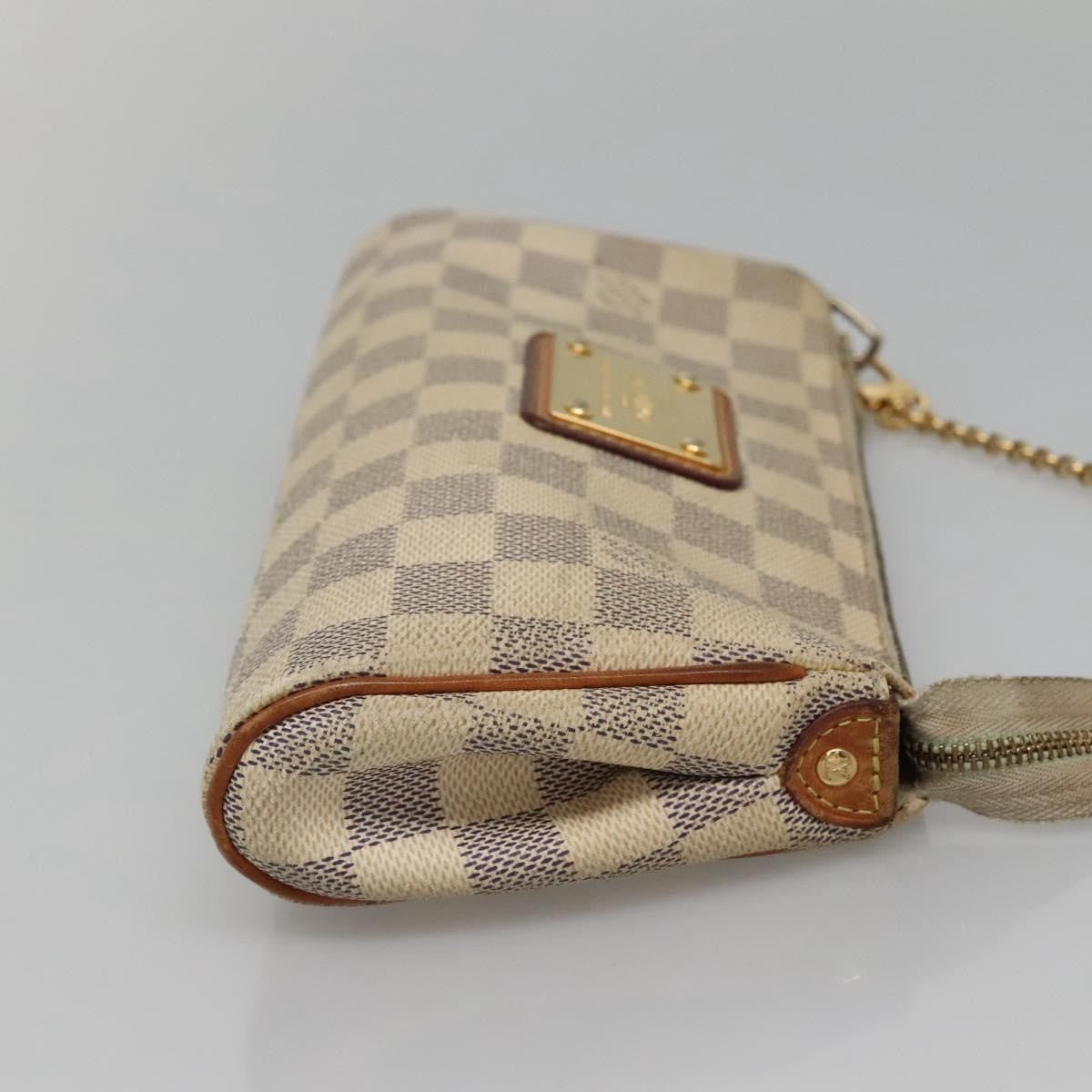 Louis Vuitton Eva Handbag Damier, WHITE, CANVAS, Shoulder bag