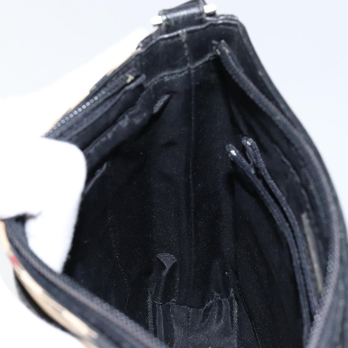 Burberry Nova check Shoulder bag Canvas, BEIGE, LEATHER, Shoulder bag