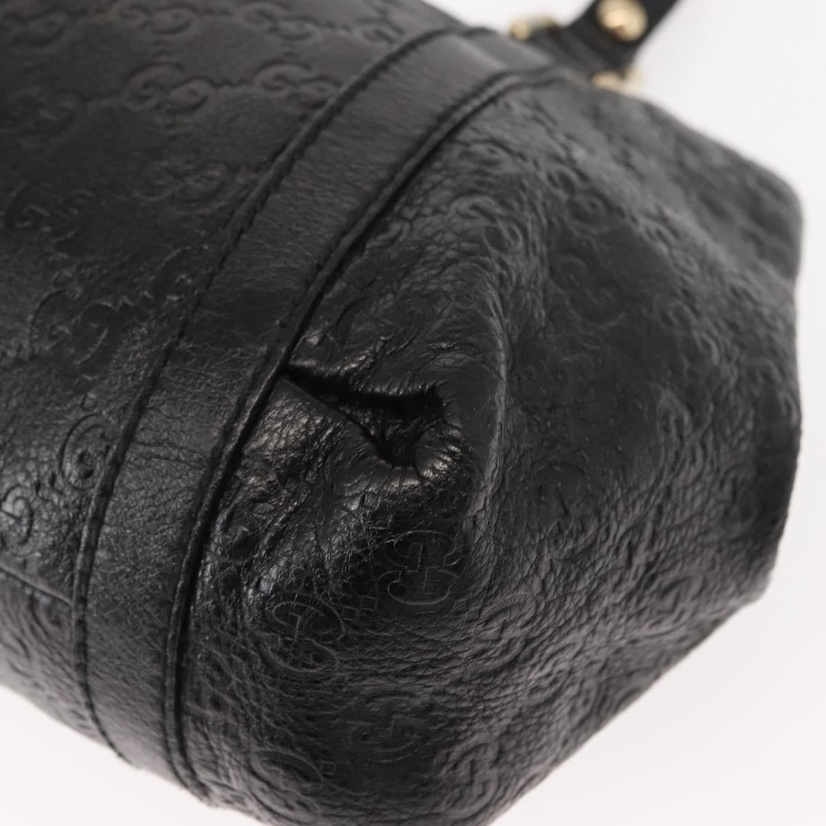 Gucci New Ladies Web Hobo Guccissima Leather, BLACK, LEATHER, Handbag