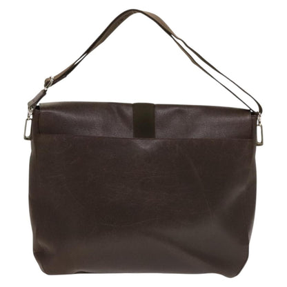 Bvlgari Flap shoulder Bag Leather, Brown, Leather, Shoulder Bag