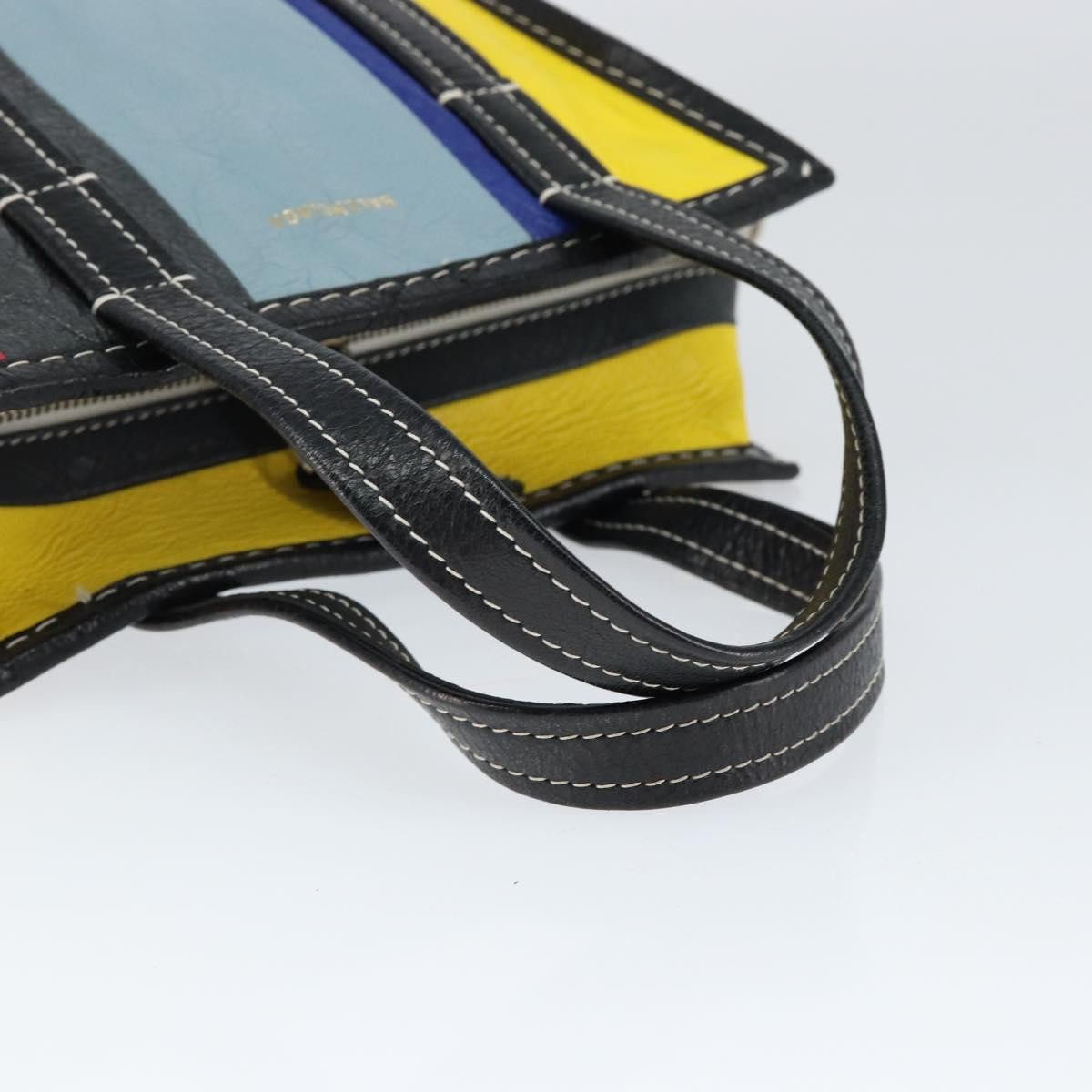 Balenciaga Bazar Convertible Tote Striped Leather, MULTICOLOUR, LEATHER, Tote bag