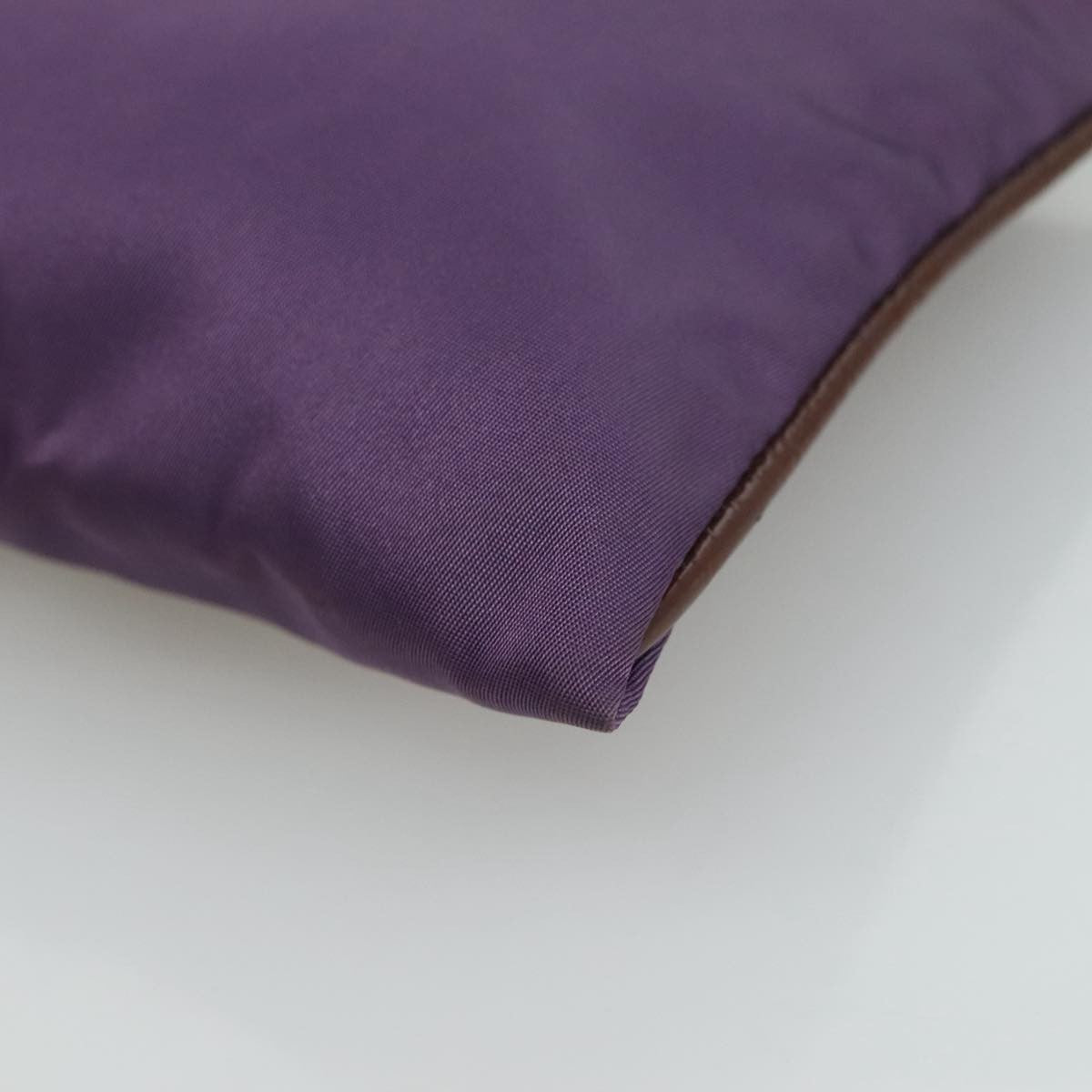 Prada Logo Zip Pouch Tessuto, PURPLE, NYLON, Clutche & pouche