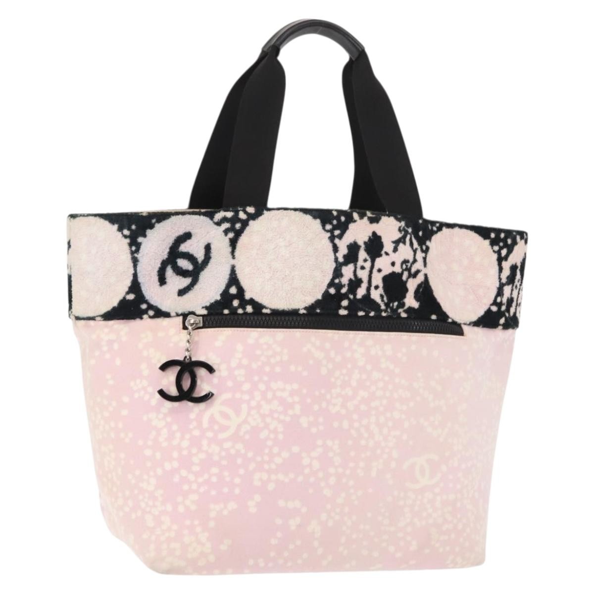 Chanel Vintage Tote Canvas, PINK, CANVAS, Tote bag