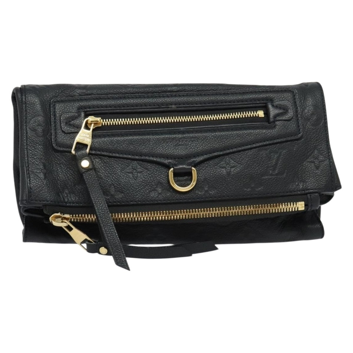 Louis Vuitton Petillante Clutch Monogram Empreinte Leather, BLACK, LEATHER, Clutche & pouche