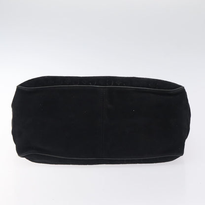 Celine Boogie Satchel Macadam, BLACK, CANVAS, Handbag