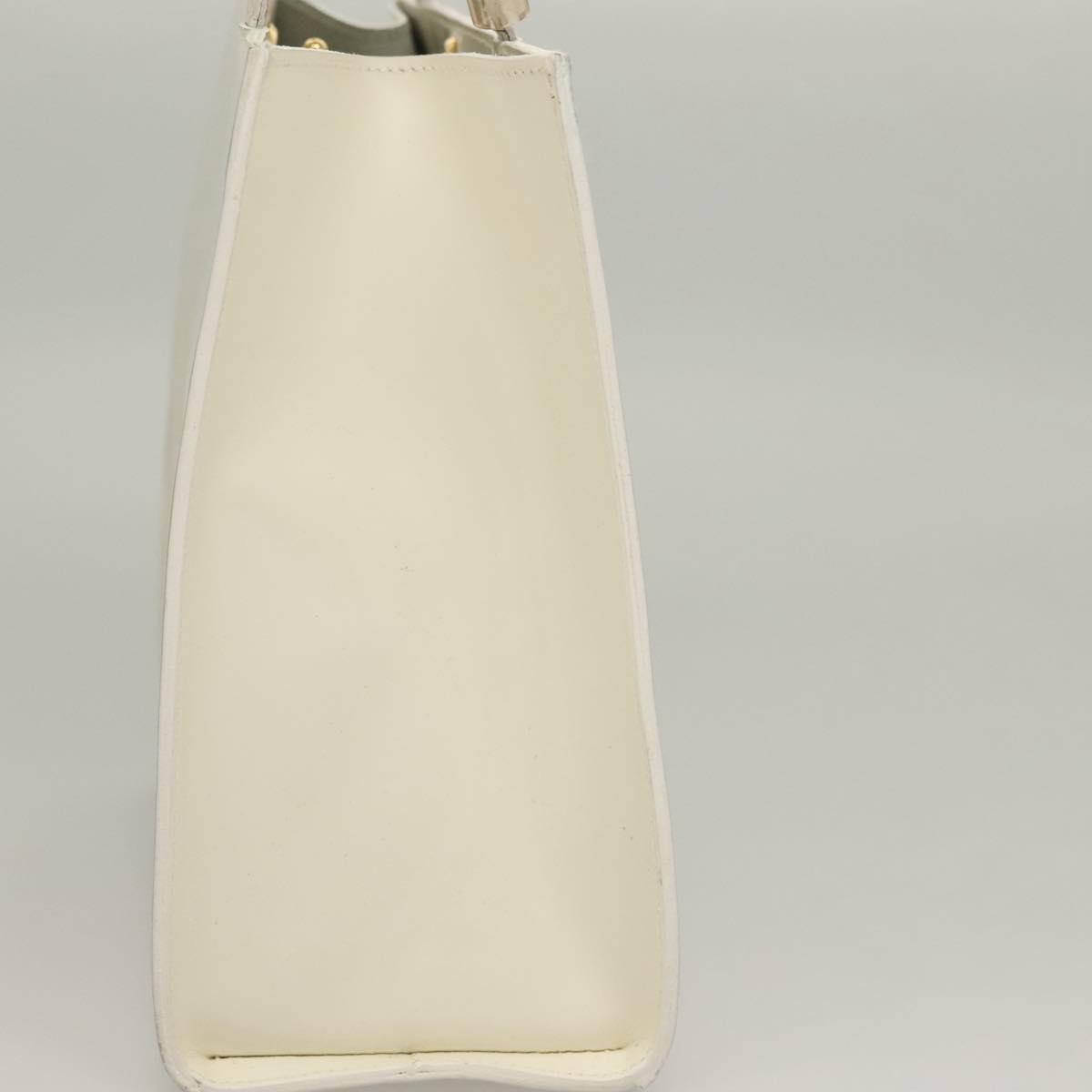 Salvatore Ferragamo Vintage Handbag Patent leather, WHITE, PATENT_LEATHER, Handbag