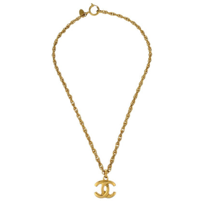 Chanel CC Pendant Necklace Metal, GOLD, GOLD_PLATED, Necklace