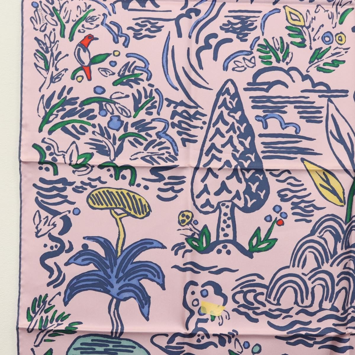 Hermes Carré 90 Silk multicolor, PINK, SILK, Scarve & shawl