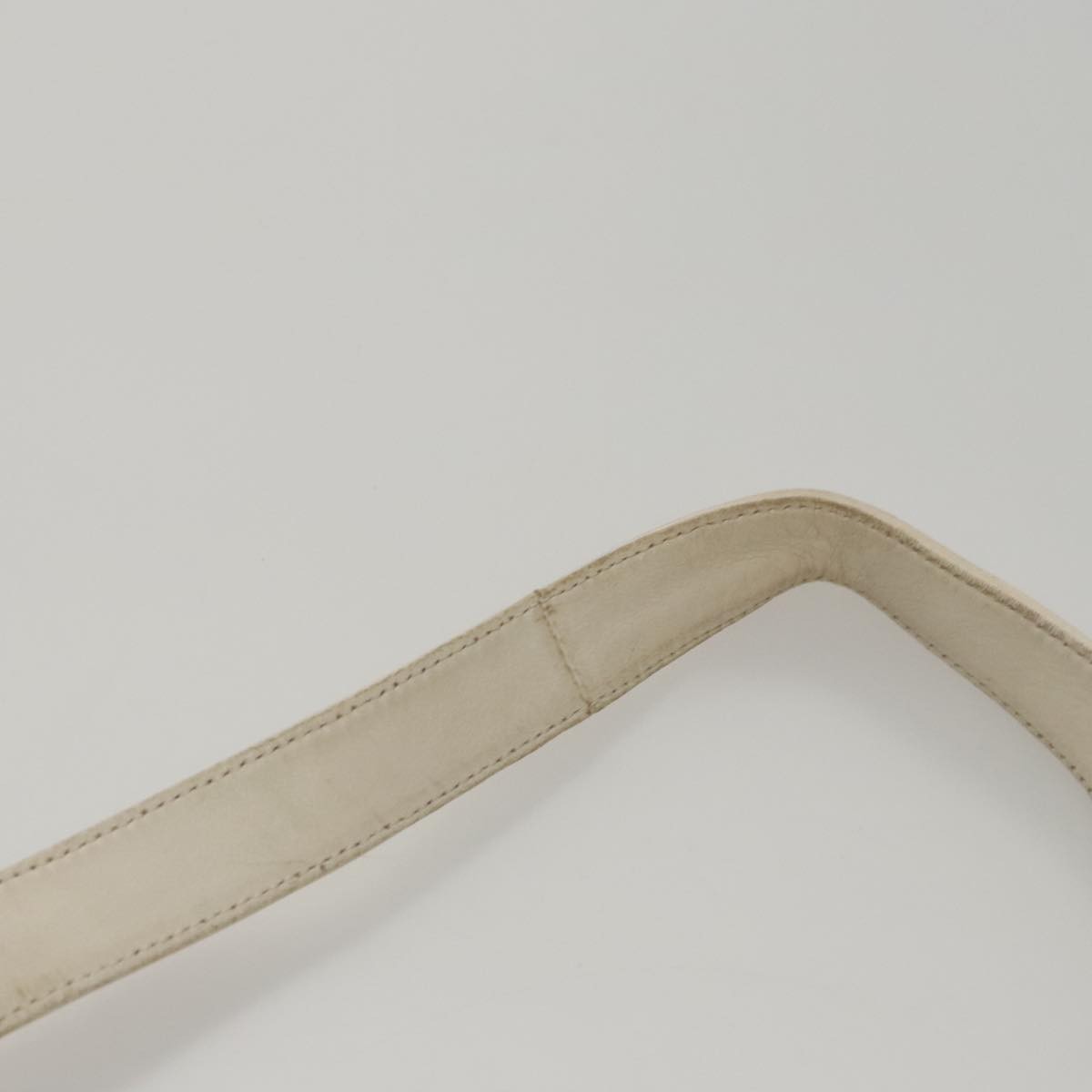 Chanel Chocolate Bar CC Shoulder Bag Quilted Leather, WHITE, LEATHER, Shoulder bag