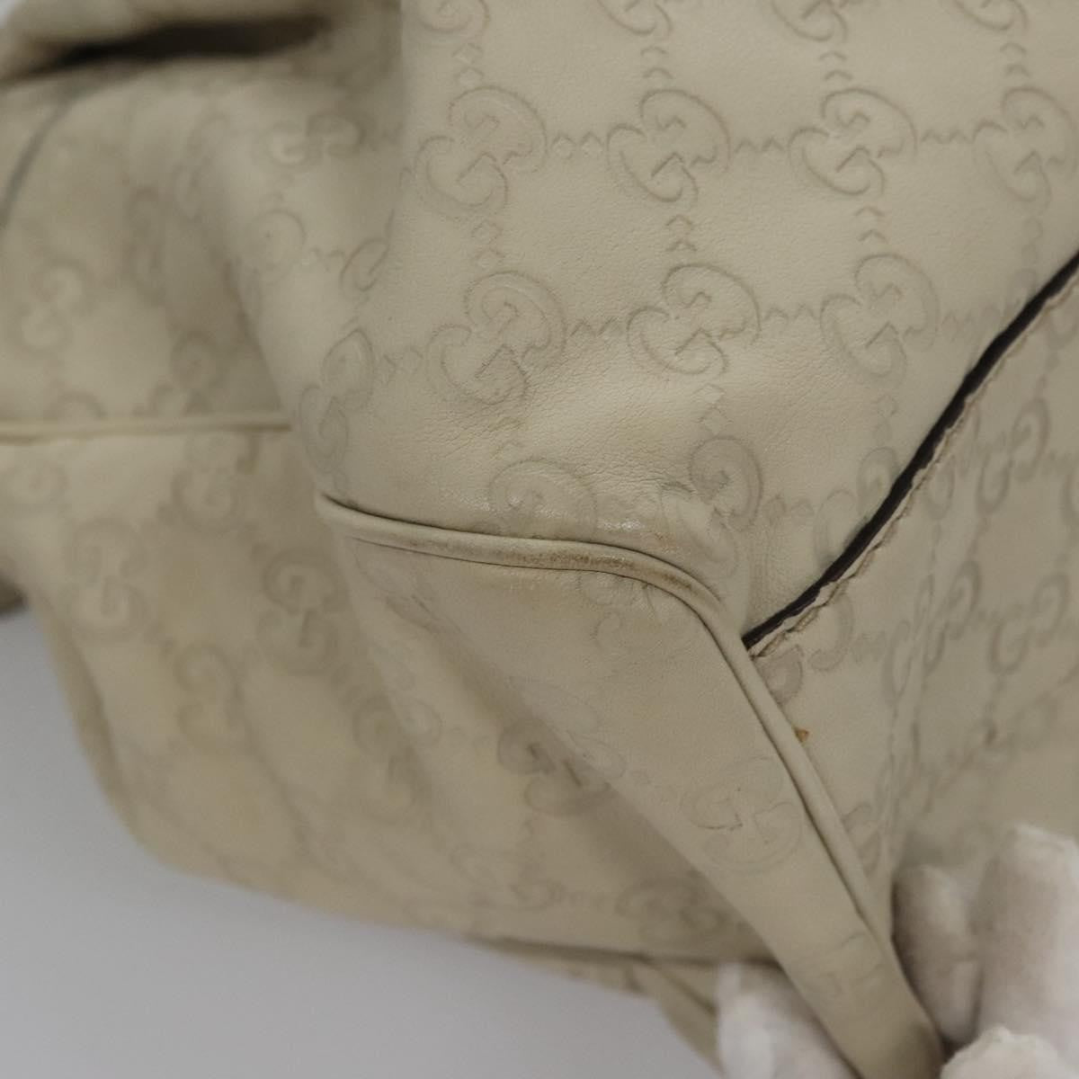 Gucci Sukey Tote Leather, WHITE, LEATHER, Handbag