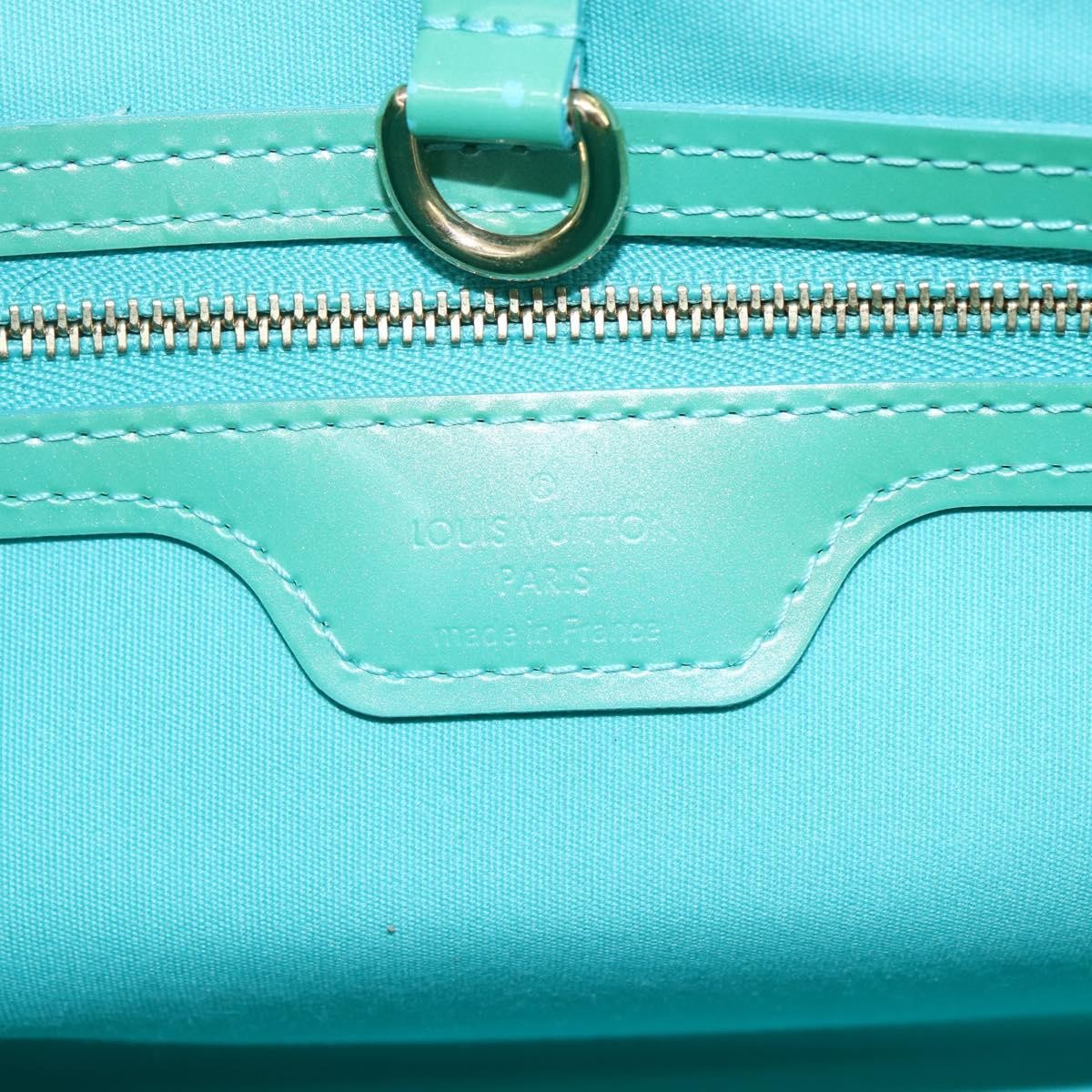 Louis Vuitton Wilshire Handbag Monogram Vernis, BLUE, PATENT_LEATHER, Handbag