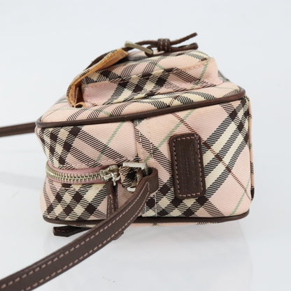 Burberry Nova Check Blue Label Nylon, PINK, CANVAS, Travel bag