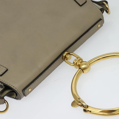 Chloe Nile Crossbody Bag Leather, BEIGE, LEATHER, Shoulder bag