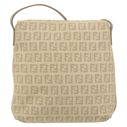 Fendi Vintage Flap Crossbody Bag Zucchino Canvas, BEIGE, CANVAS, Shoulder bag
