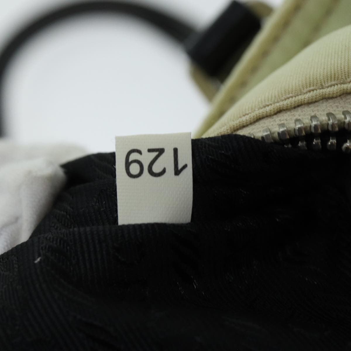 Prada Vintage Zip Handbag Tessuto, BEIGE, NYLON, Handbag