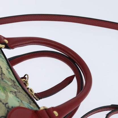 Gucci Convertible Boston Bag Blooms Print GG Coated Canvas, BEIGE, CANVAS, Handbag