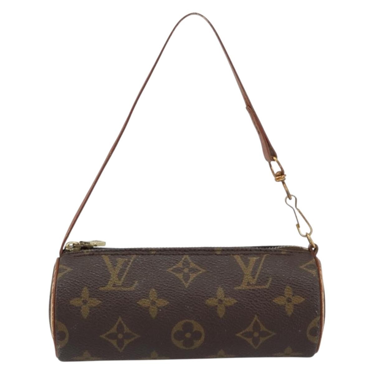 Louis Vuitton Papillon Pochette Monogram Canvas, BROWN, CANVAS, Clutche & pouche