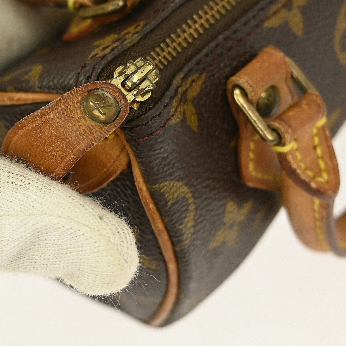 Louis Vuitton Speedy Mini HL Handbag Monogram Canvas, BROWN, CANVAS, Handbag