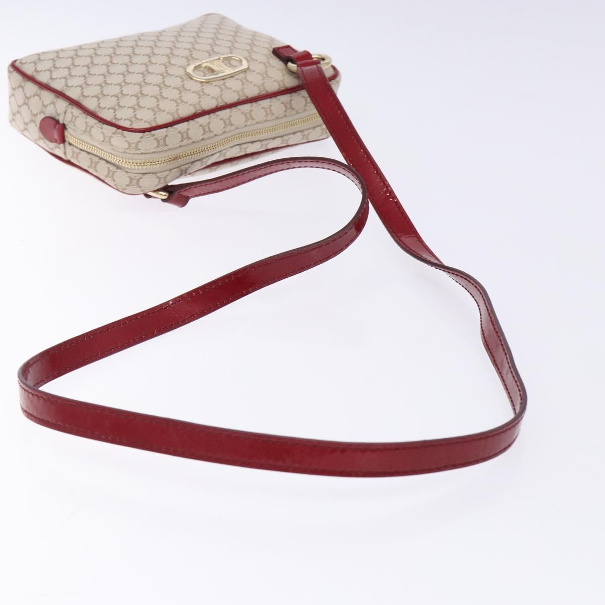 Celine Vintage Macadam Shoulder Bag Canvas, BEIGE, CANVAS, Shoulder bag